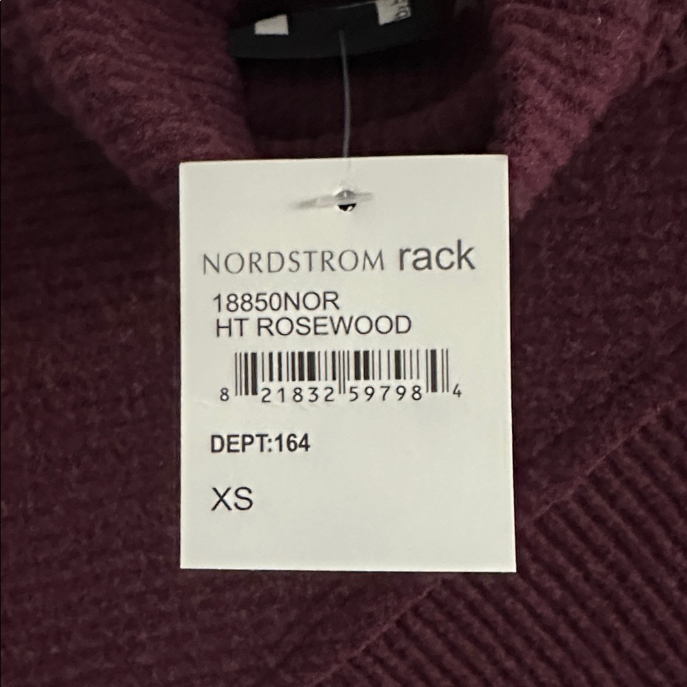 By Bordeaux Brand Rich Plum Cowl Neck Sweater - Size XS - Picture 3 of 8